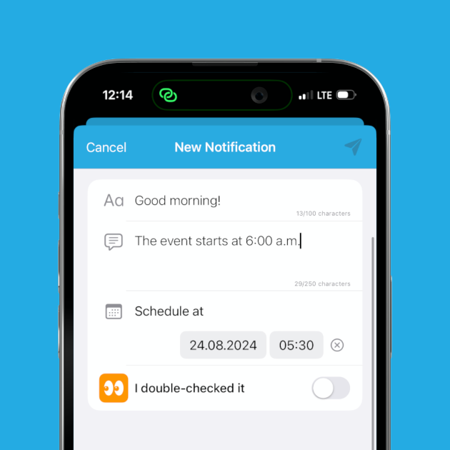 Scheduled Notifications screenshot