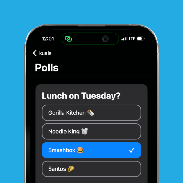 Polls screenshot